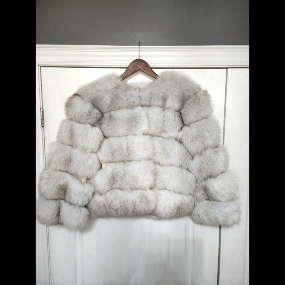 Fox Fur Cropped Coat